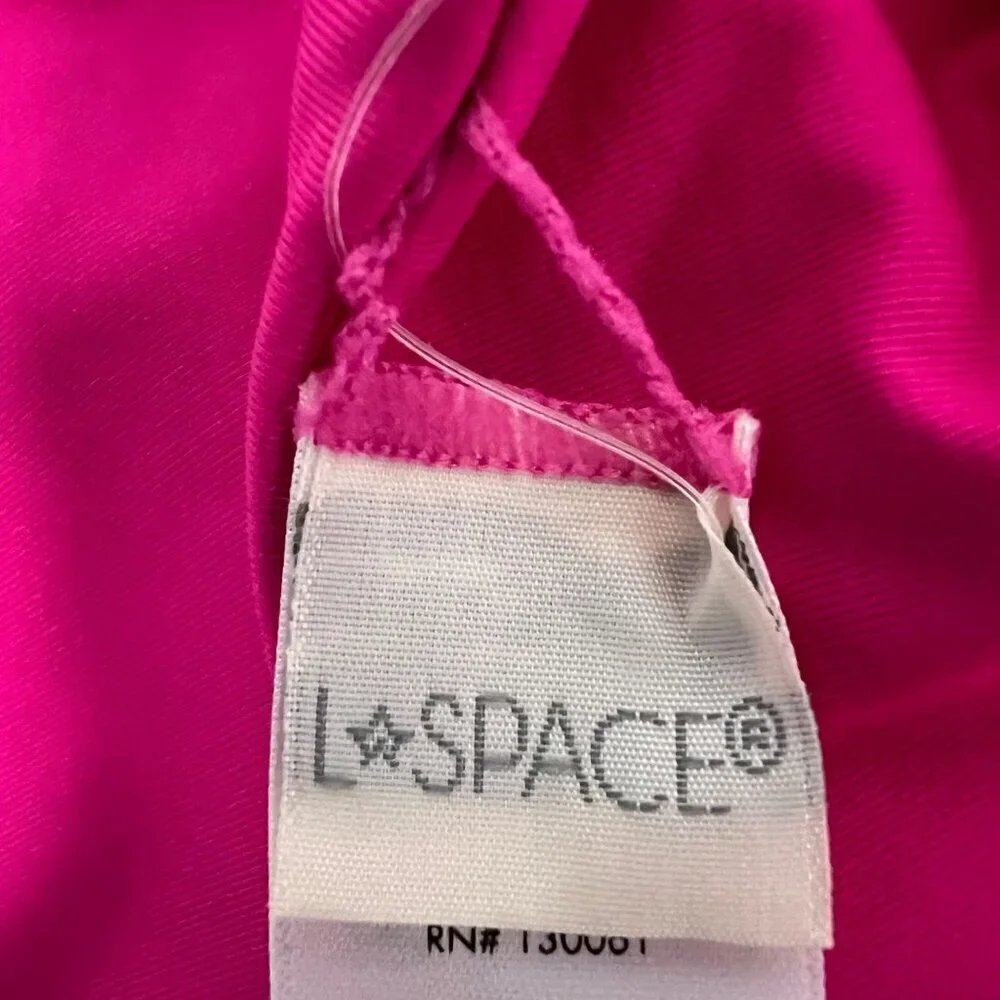 L*Space Women’s Ziggy Bikini Bottom Bitsy Cut Fuchsia Size XL New